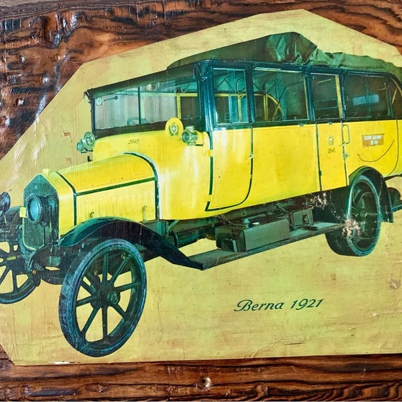 Vintage Wooden picture of Berna 1921 - Picture 7 of 10